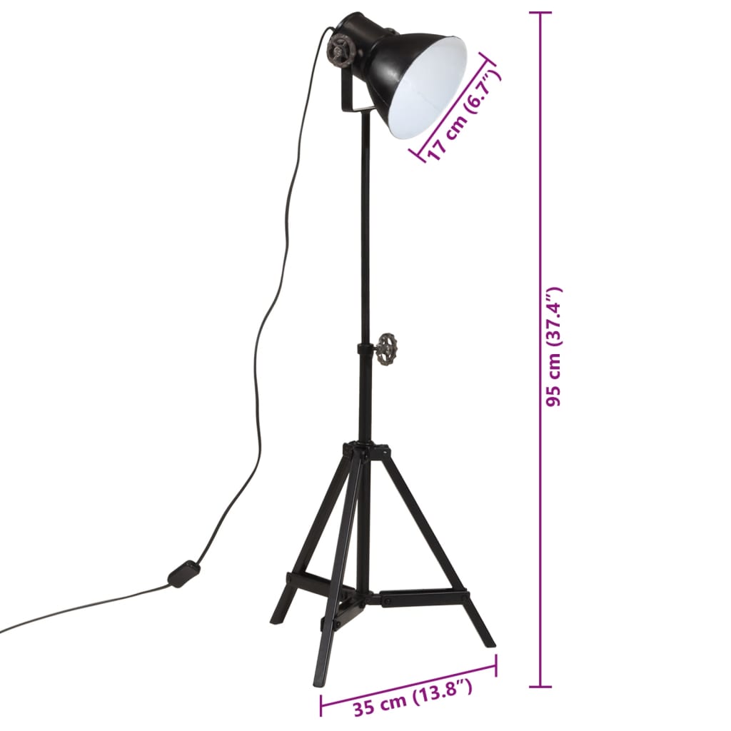 Φωτιστικό Δαπέδου 25 W Μαύρο 35x35x65/95 εκ. Ε27 - Pakobazaar