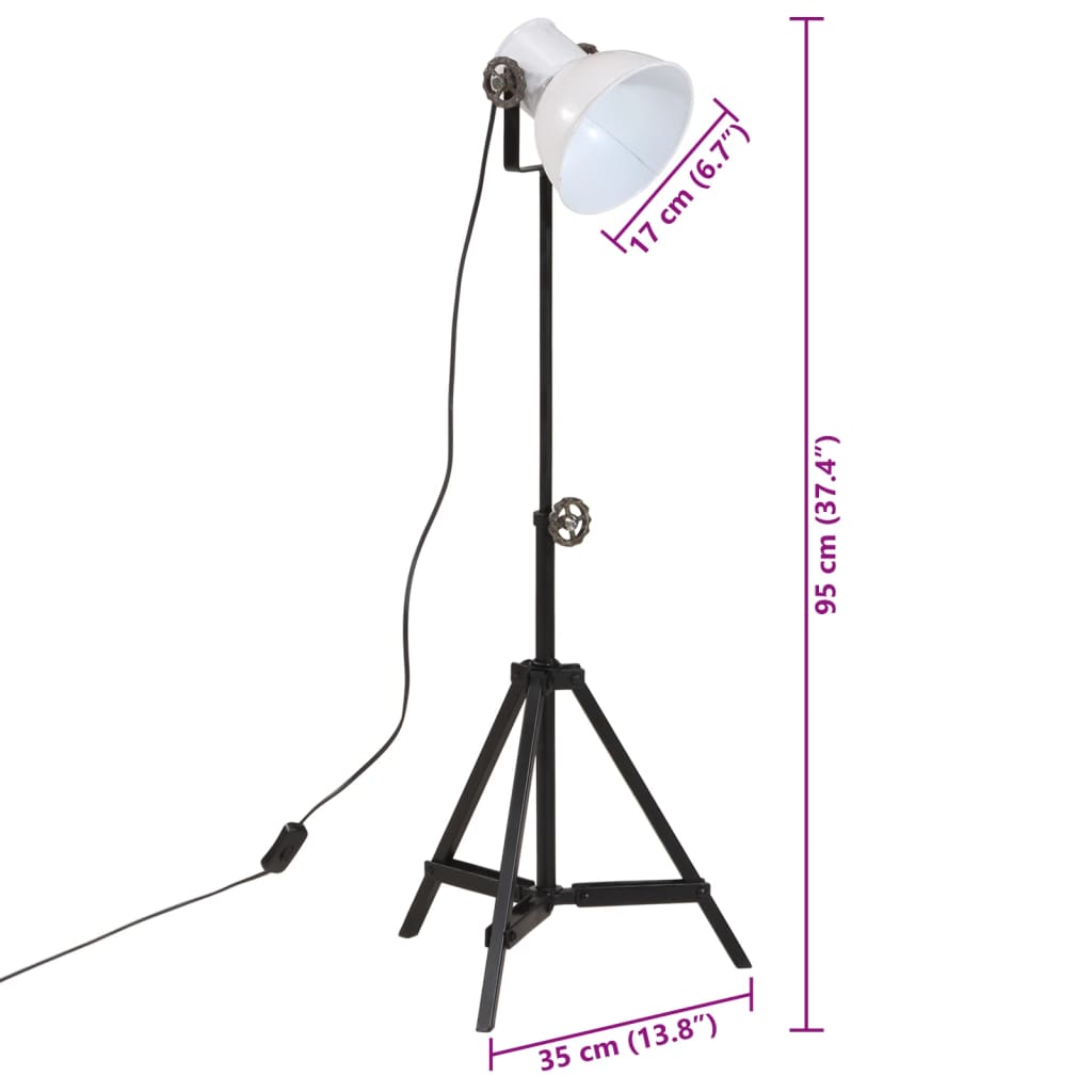 Φωτιστικό Δαπέδου 25 W Λευκό 35x35x65/95 εκ. Ε27