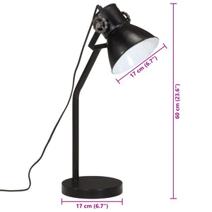 Φωτιστικό Γραφείου 25 W Μαύρο 17x17x60 εκ. Ε27 - Pakobazaar