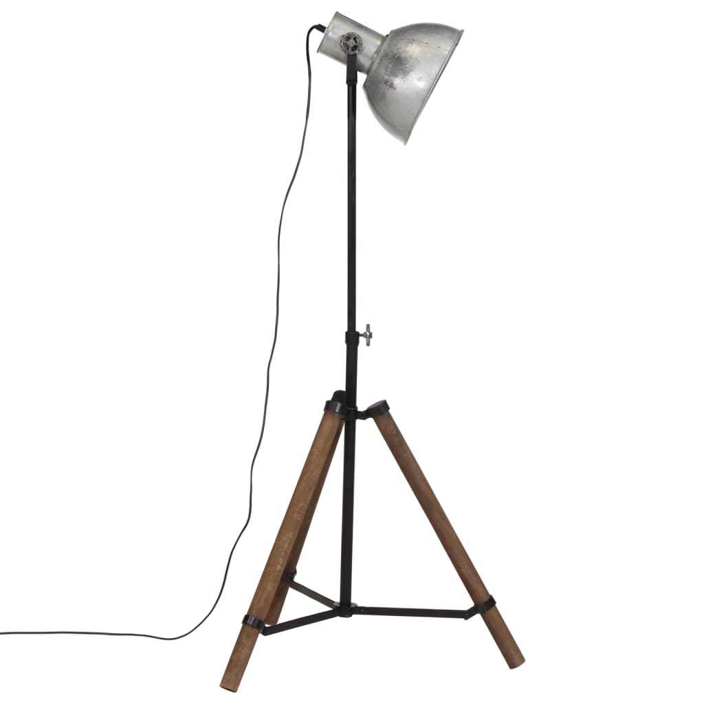 Φωτιστικό Δαπέδου 25 W Vintage Ασημί 75x75x90-150 εκ. Ε27 - Pakobazaar