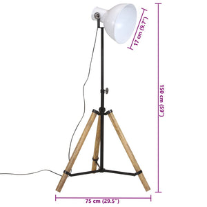 Φωτιστικό Δαπέδου 25 W Λευκό 75x75x90-150 εκ. E27
