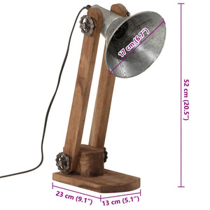 Φωτιστικό Γραφείου 25 W Vintage Ασημί 23x13x52 εκ. Ε27 - Pakobazaar