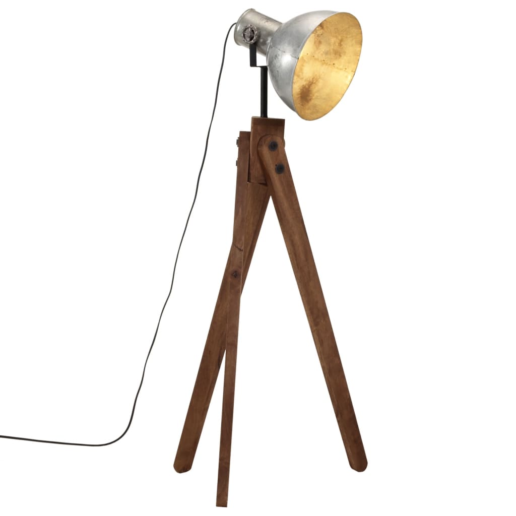 Φωτιστικό Δαπέδου 25 W Vintage Ασημί 45x45x120 εκ. Ε27 - Pakobazaar