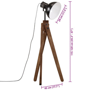Φωτιστικό Δαπέδου 25 W Μαύρο 45x45x120 εκ. E27 - Pakobazaar