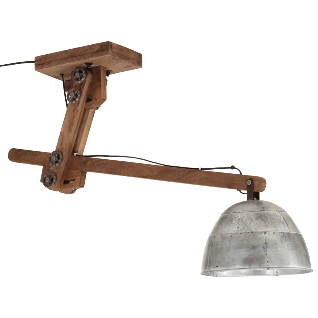Φωτιστικό Οροφής 25 W Vintage Ασημί 105x30x65-108 εκ. Ε27