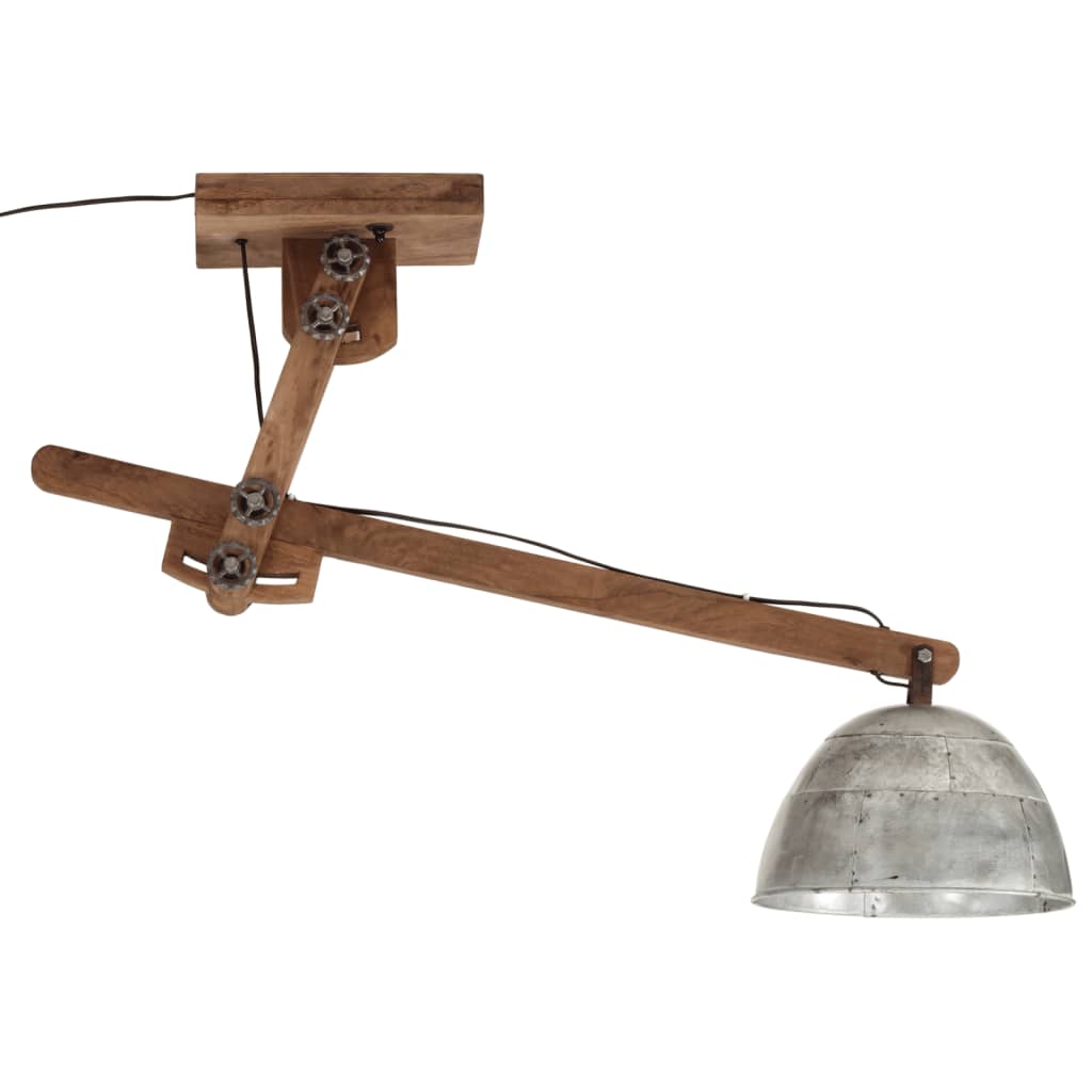 Φωτιστικό Οροφής 25 W Vintage Ασημί 105x30x65-108 εκ. Ε27