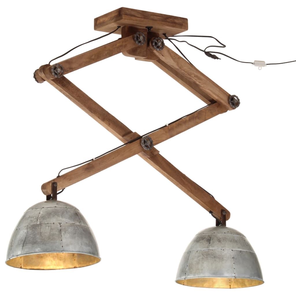 Φωτιστικό Οροφής 25 W Vintage Ασημί 29x18x85 εκ. Ε27 - Pakobazaar