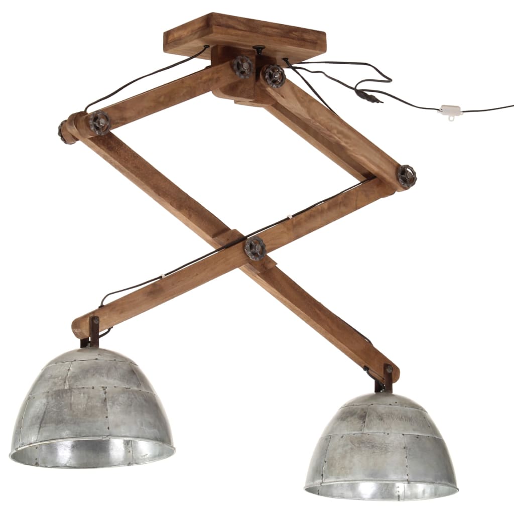 Φωτιστικό Οροφής 25 W Vintage Ασημί 29x18x85 εκ. Ε27 - Pakobazaar