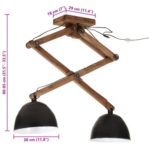 Φωτιστικό Οροφής 25 W Μαύρο 29x18x85 εκ. Ε27