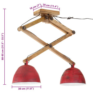 Φωτιστικό Οροφής 25 W Αντικέ Μπλε 29x18x85 εκ. Ε27