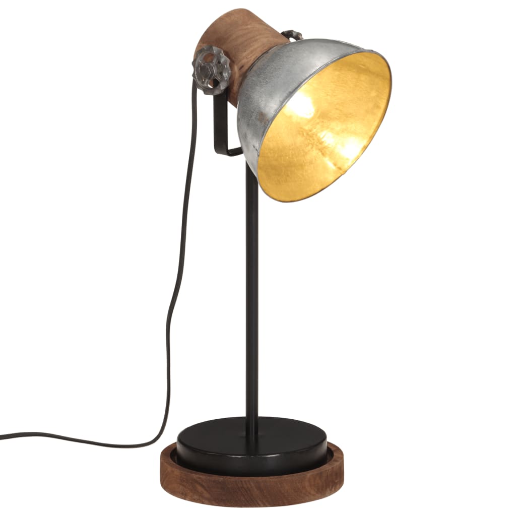 Φωτιστικό Γραφείου 25 W Vintage Ασημί 17x17x50 εκ. Ε27
