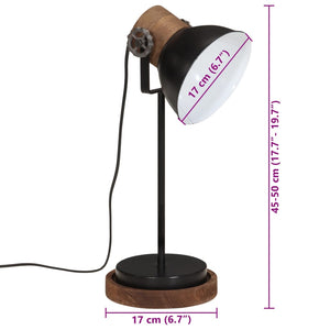 Φωτιστικό Γραφείου 25 W Μαύρο 17x17x50 εκ. Ε27 - Pakobazaar