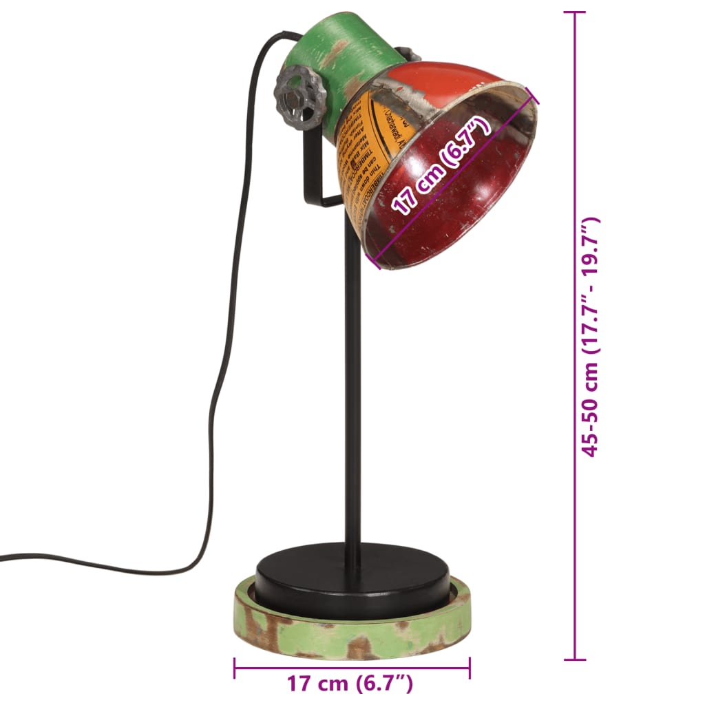 Φωτιστικό Γραφείου 25 W Πολύχρωμο 17x17x50 εκ. Ε27 - Pakobazaar