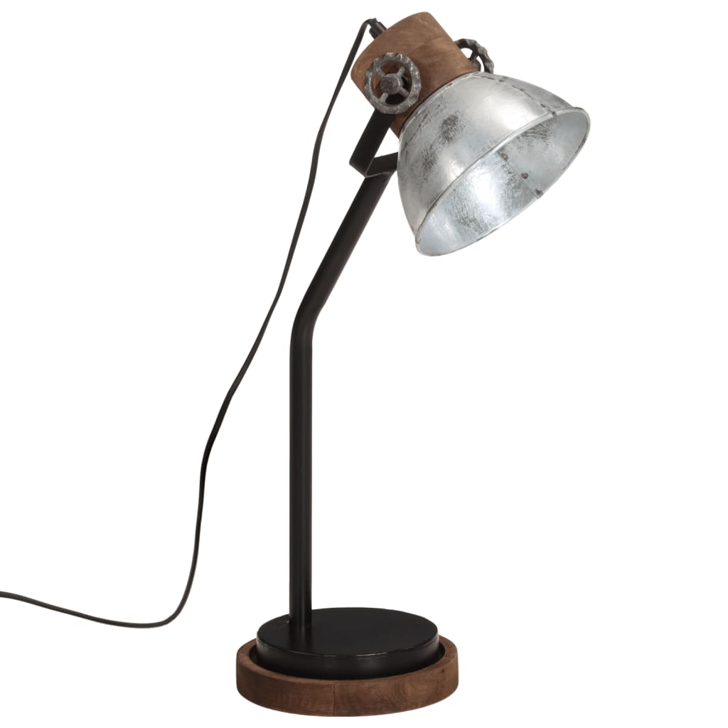 Φωτιστικό Γραφείου 25 W Vintage Ασημί 18x18x60 εκ. Ε27