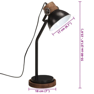 Φωτιστικό Γραφείου 25 W Μαύρο 18x18x60 εκ. Ε27 - Pakobazaar