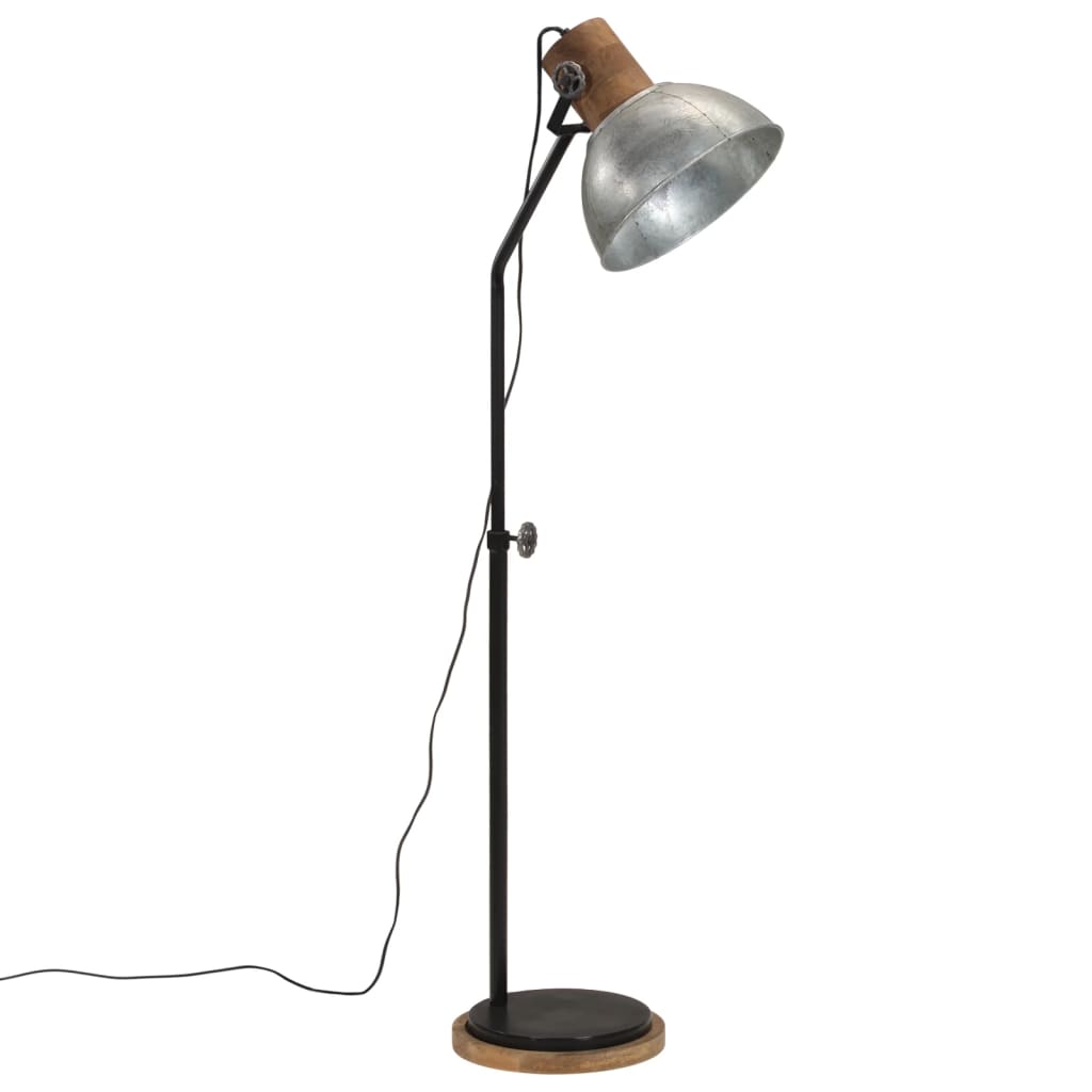 Φωτιστικό Δαπέδου 25 W Vintage Ασημί 30x30x100-150 εκ. Ε27 - Pakobazaar