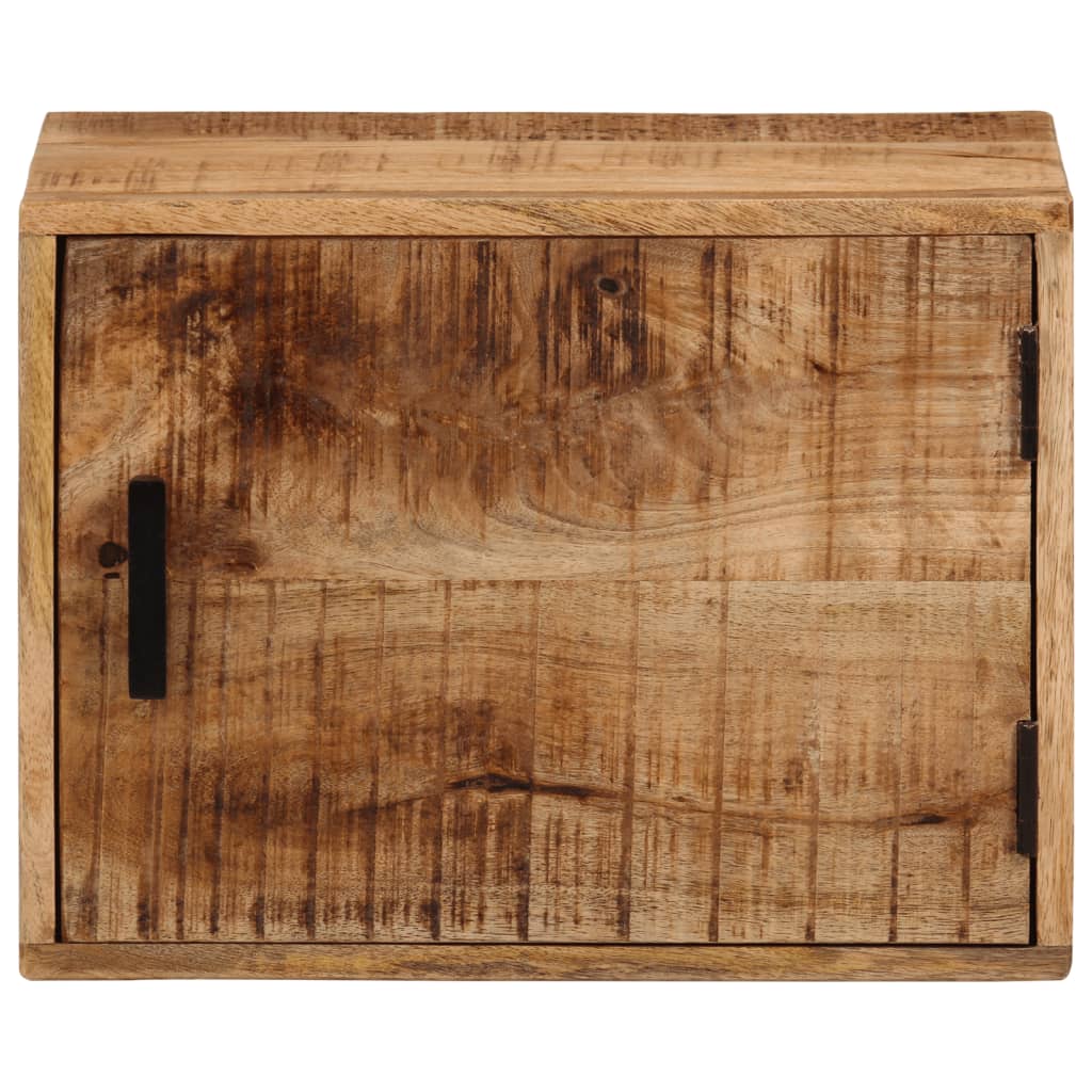 Κομοδίνο Επιτοίχιο με Αποθ. Χώρο 40x30x25 εκ. Μασίφ Ξύλο Μάνγκο