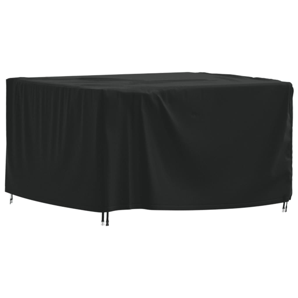 Κάλυμμα Επίπλων Κήπου Μαύρο 125x125x74 εκ. 420D Ύφασμα Oxford