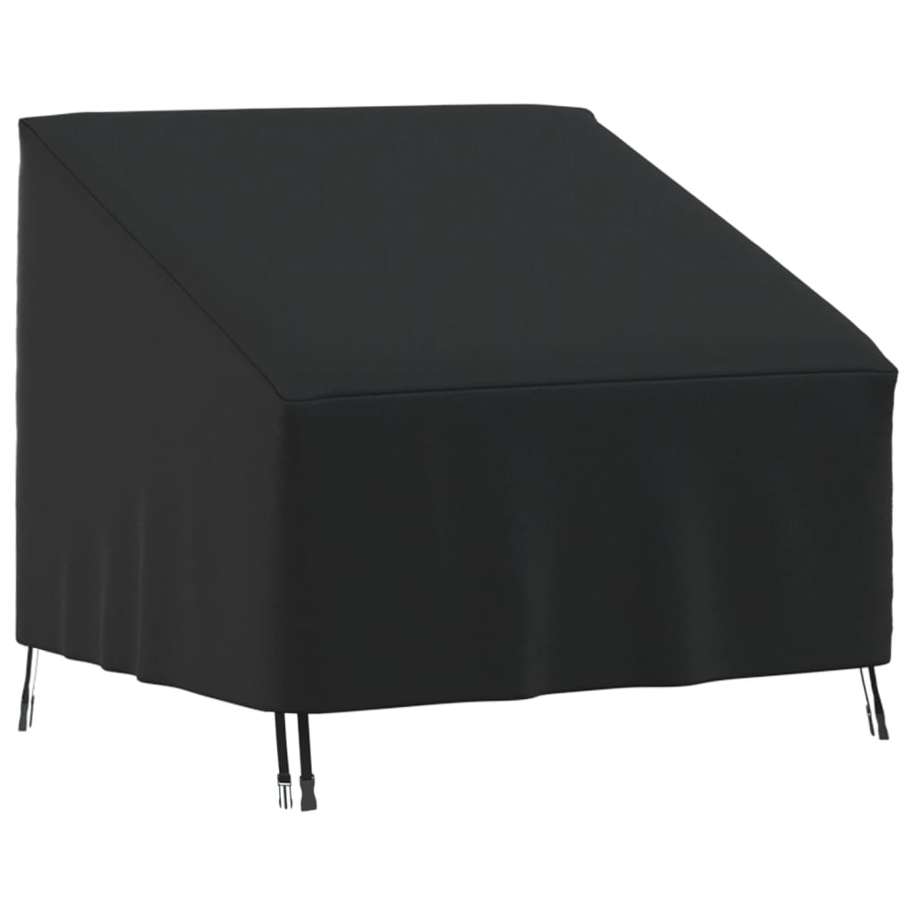 Κάλυμμα Καρέκλας Κήπου Μαύρο 96x79x49/74 εκ. 420D Ύφ. Oxford