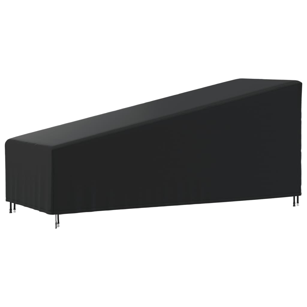 Κάλυμμα Ξαπλώστρας Μαύρο 195x76x40/80 εκ. 420D Ύφασμα Oxford