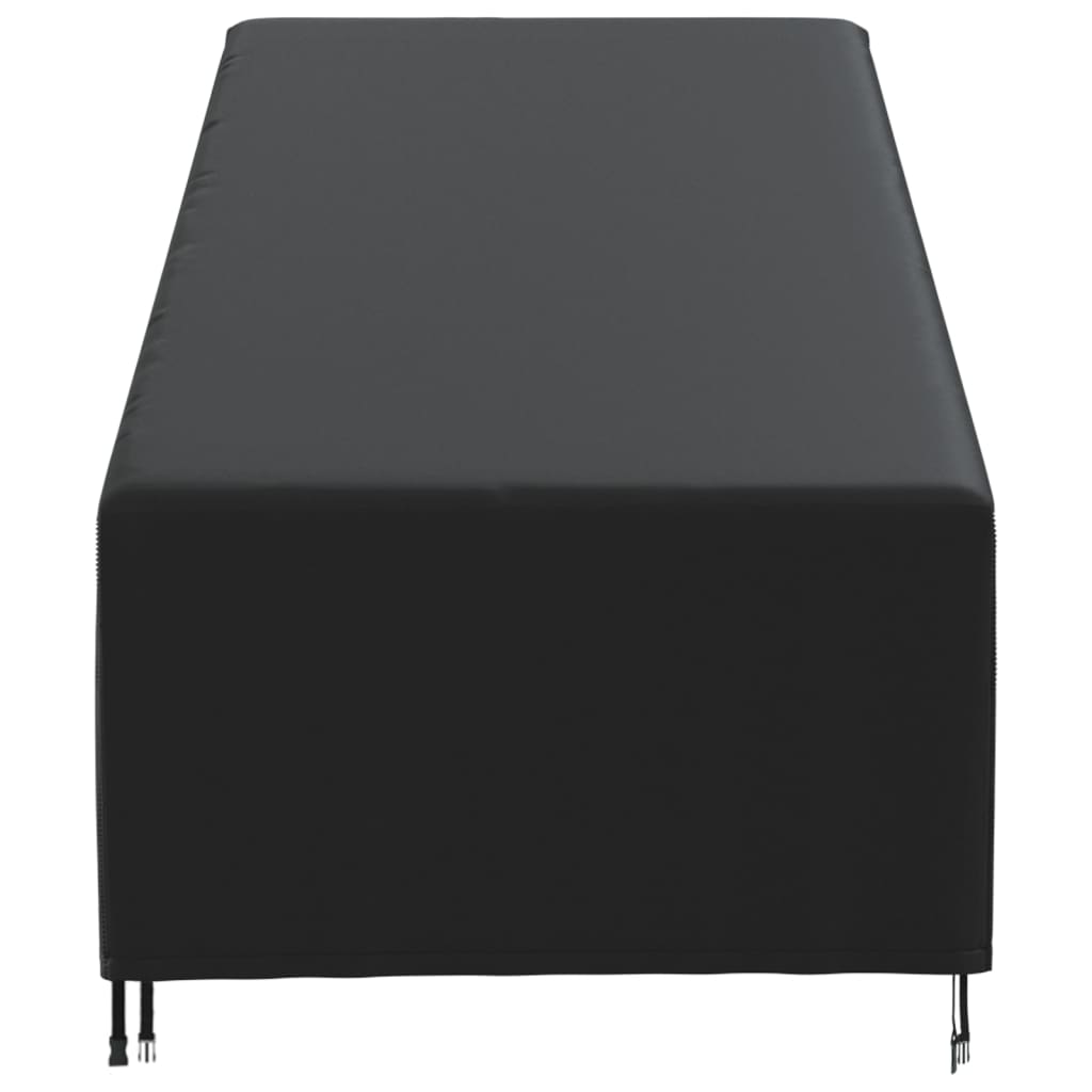 Κάλυμμα Ξαπλώστρας Μαύρο 195x76x40/80 εκ. 420D Ύφασμα Oxford