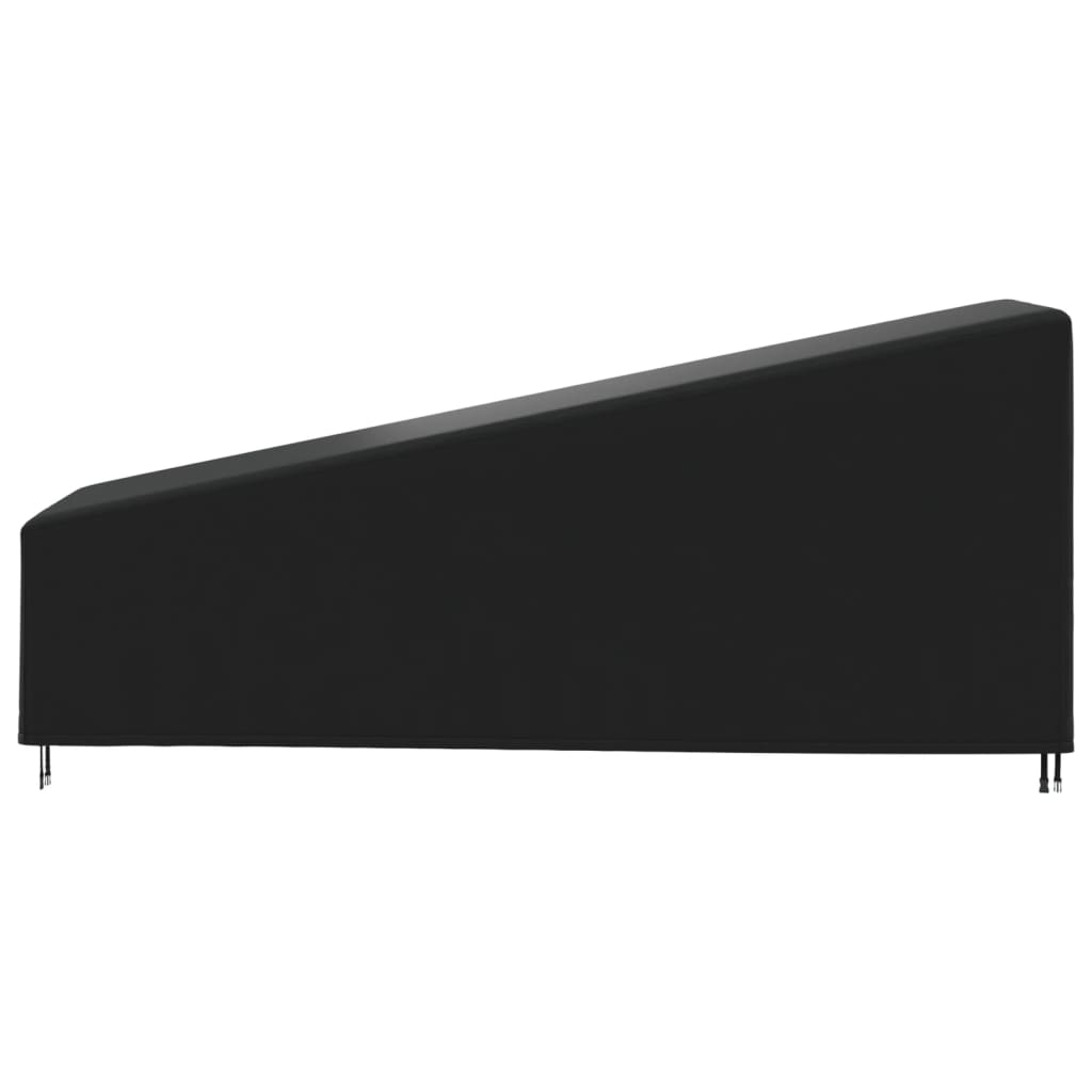 Κάλυμμα Ξαπλώστρας Μαύρο 195x76x40/80 εκ. 420D Ύφασμα Oxford