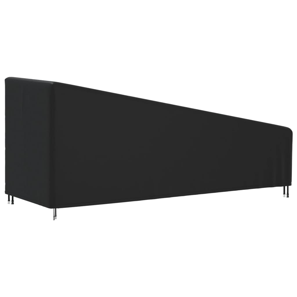 Κάλυμμα Ξαπλώστρας Μαύρο 195x76x40/80 εκ. 420D Ύφασμα Oxford