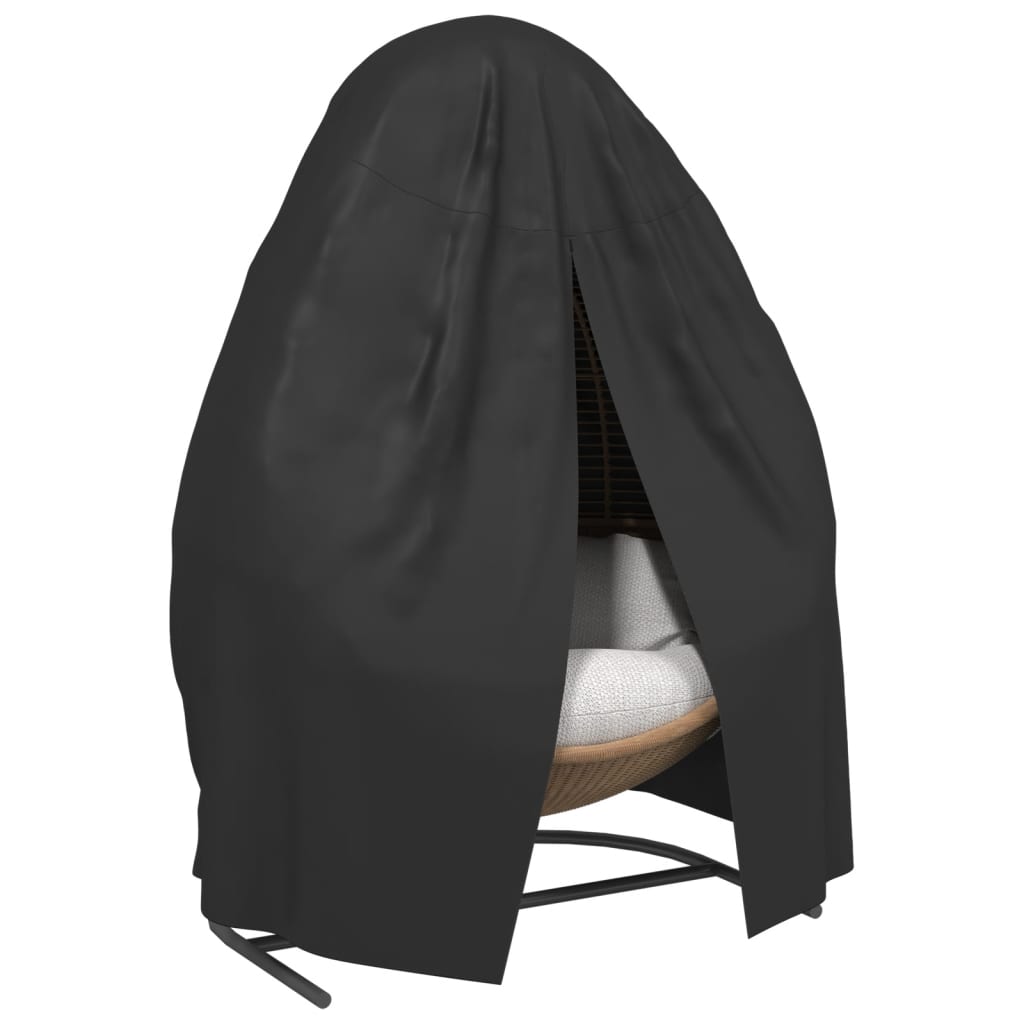 Κάλυμμα Διπλής Πολυθρόνας Μαύρο Ø146x210εκ. 420D Oxford