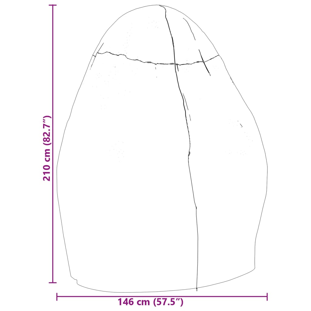 Κάλυμμα Διπλής Πολυθρόνας Μαύρο Ø146x210εκ. 420D Oxford