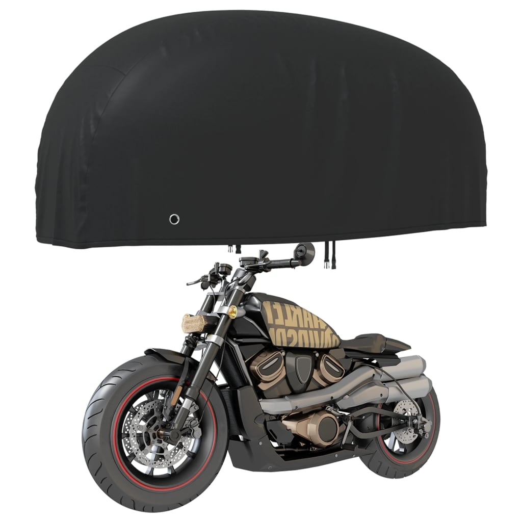 Κουκούλα Μηχανής Μαύρη 220x95x110 εκ. Ύφασμα Oxford 210D