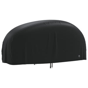Κουκούλα Μηχανής Μαύρη 220x95x110 εκ. Ύφασμα Oxford 210D