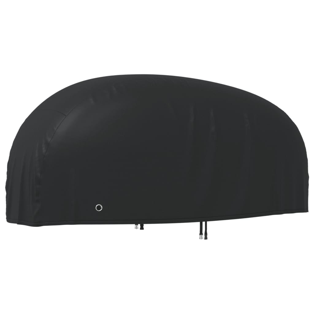 Κουκούλα Μηχανής Μαύρη 245x105x125 εκ. Ύφασμα Oxford 210D