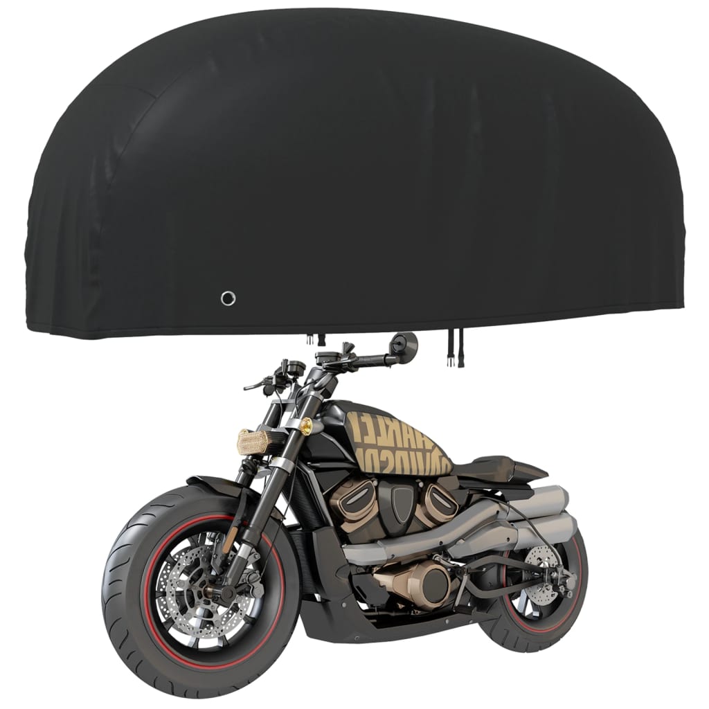 Κουκούλα Μηχανής Μαύρη 245x105x125 εκ. Ύφασμα Oxford 210D
