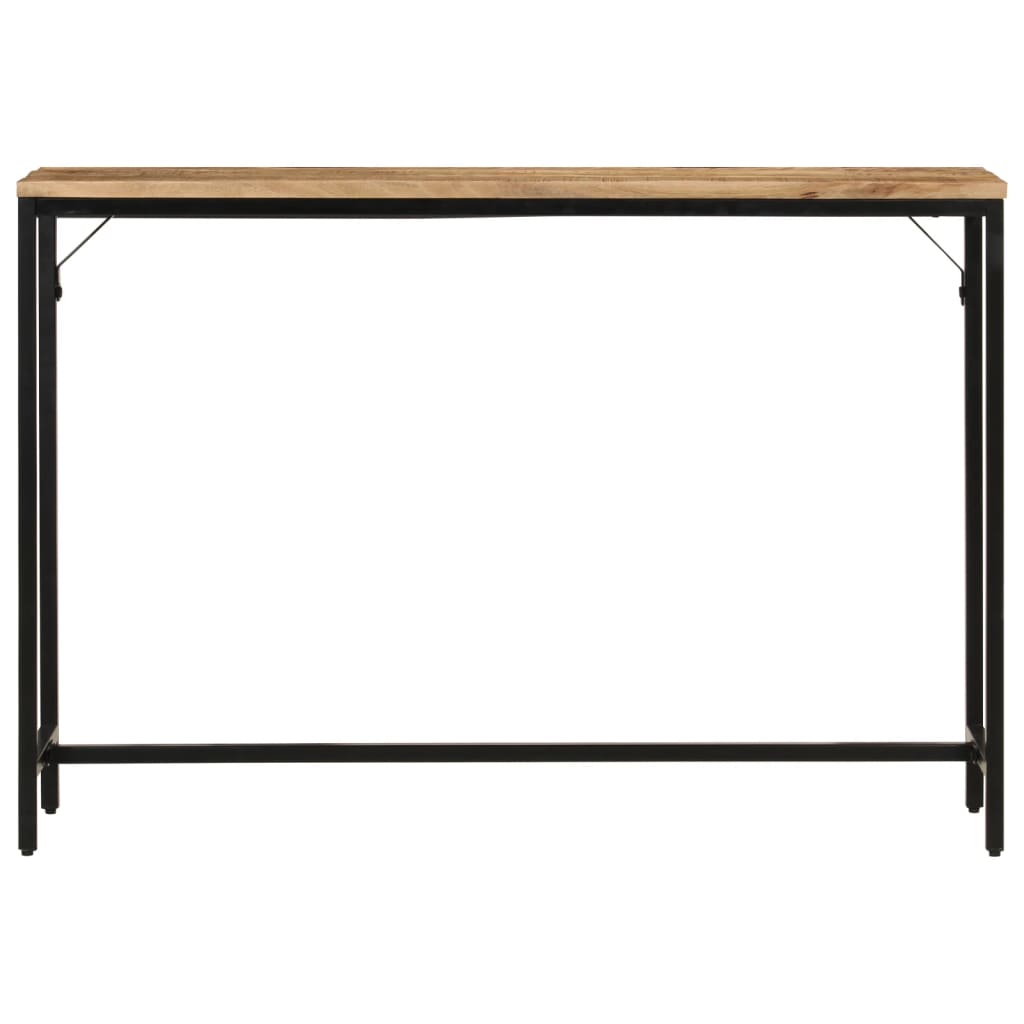Τραπέζι Κονσόλα 110x30x75 εκ. Μασίφ Ακατ. Ξύλο Μάνγκο/Σίδηρο - Pakobazaar