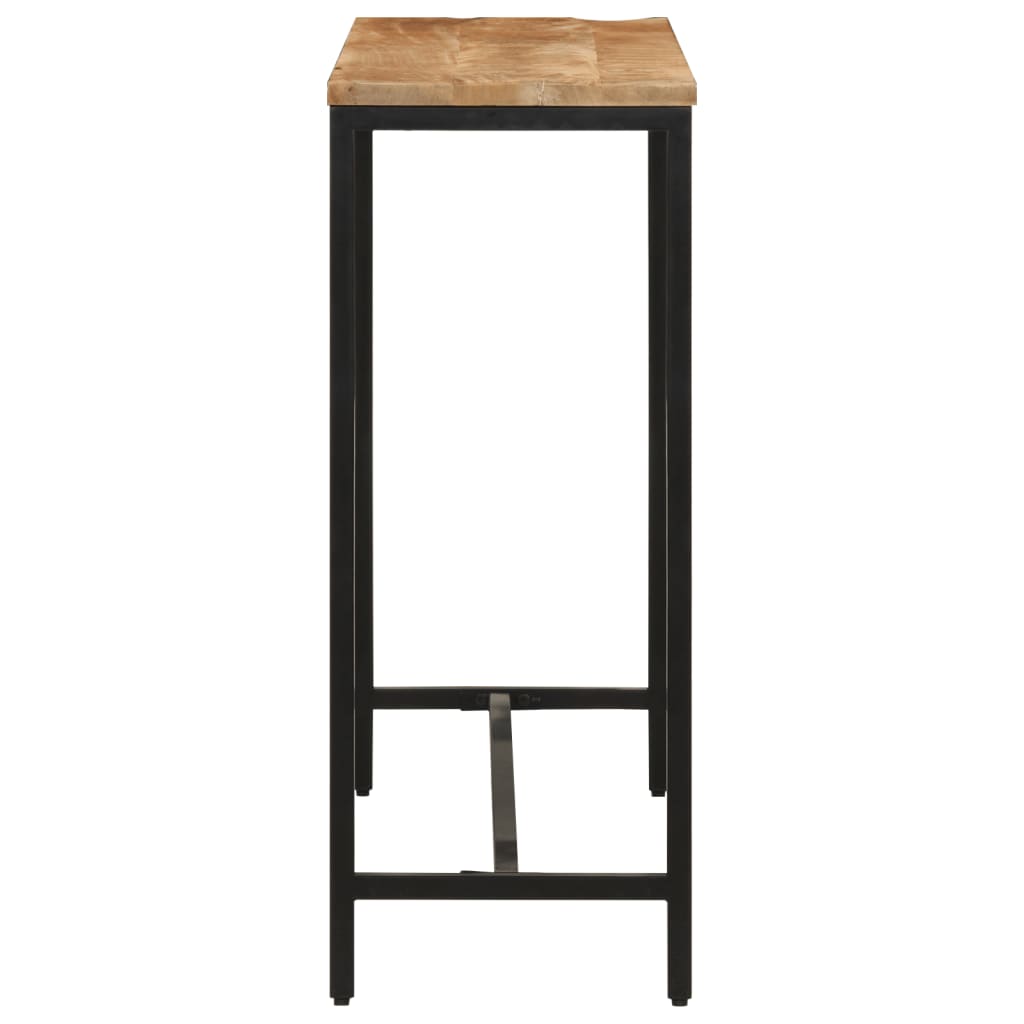 Τραπέζι Κονσόλα 110x30x75 εκ. Μασίφ Ακατ. Ξύλο Μάνγκο/Σίδηρο - Pakobazaar
