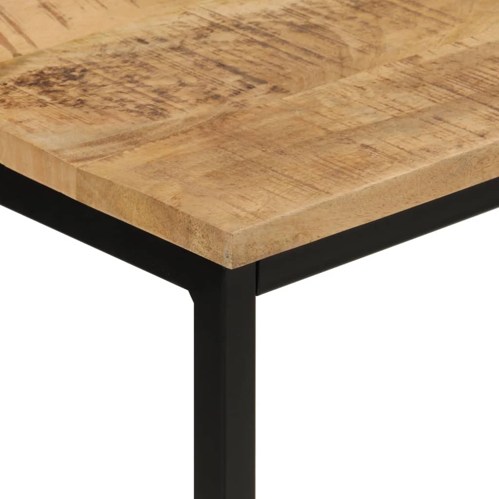 Τραπέζι Κονσόλα 110x30x75 εκ. Μασίφ Ακατ. Ξύλο Μάνγκο/Σίδηρο - Pakobazaar