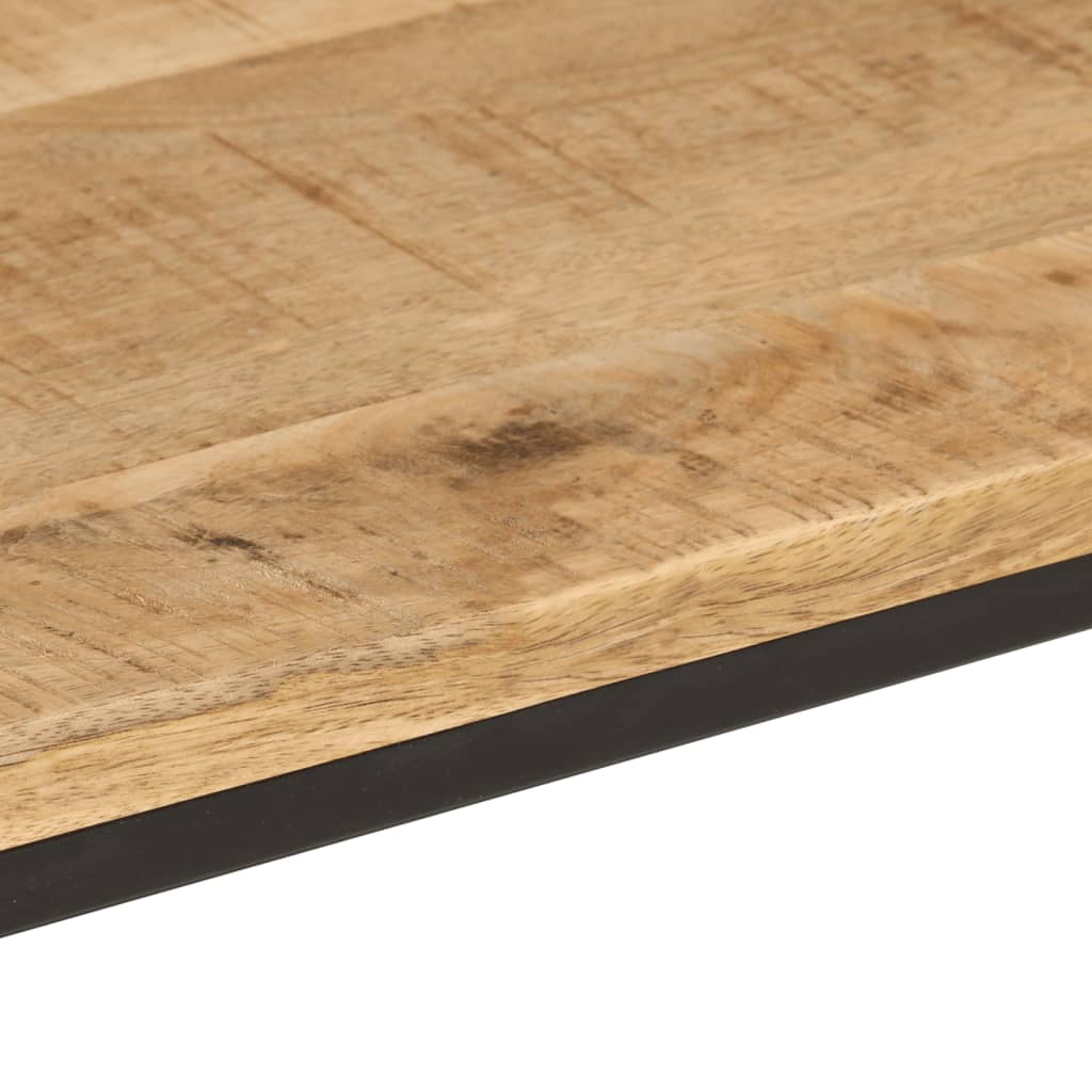 Τραπέζι Κονσόλα 90x30x75 εκ. Μασίφ Ακατ. Ξύλο Μάνγκο/Σίδηρο