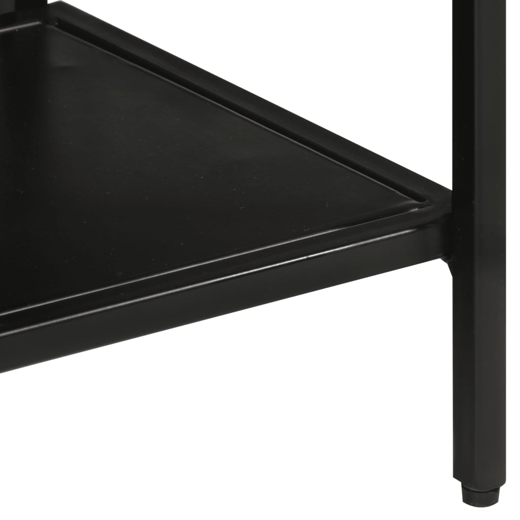 Τραπέζι Κονσόλα 110x30x75 εκ. Μασίφ Ακατ. Ξύλο Μάνγκο/Σίδηρο