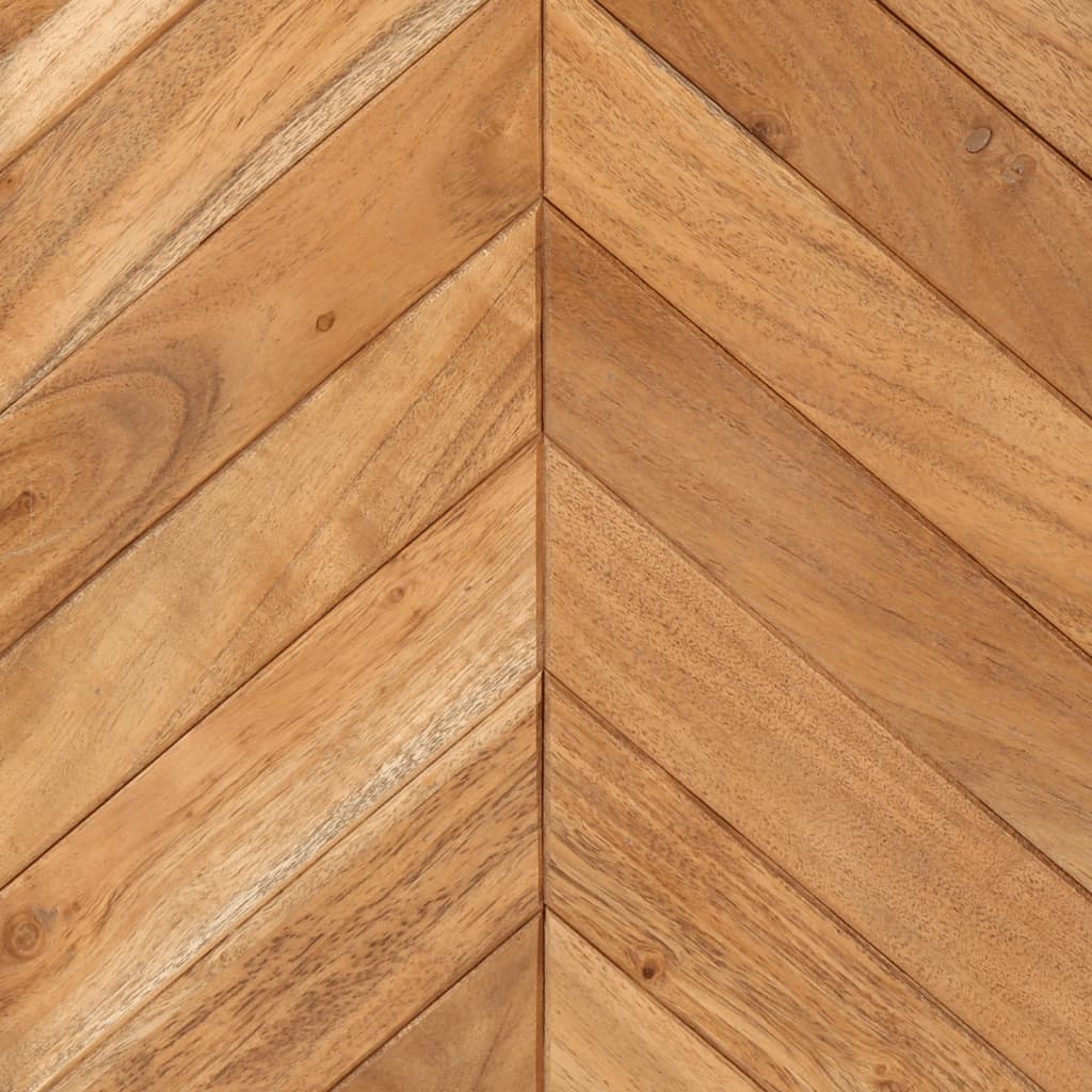 Ντουλάπι Μπάνιου Επιτοίχιο 40x30x60 εκ. Μασίφ Ακακία/Σίδερο - Pakobazaar