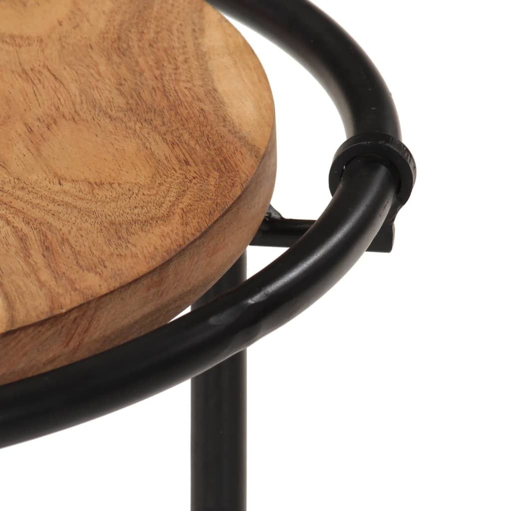 Τραπεζάκια Ζιγκόν 3 τεμ. από Μασίφ Ξύλο Ακακίας