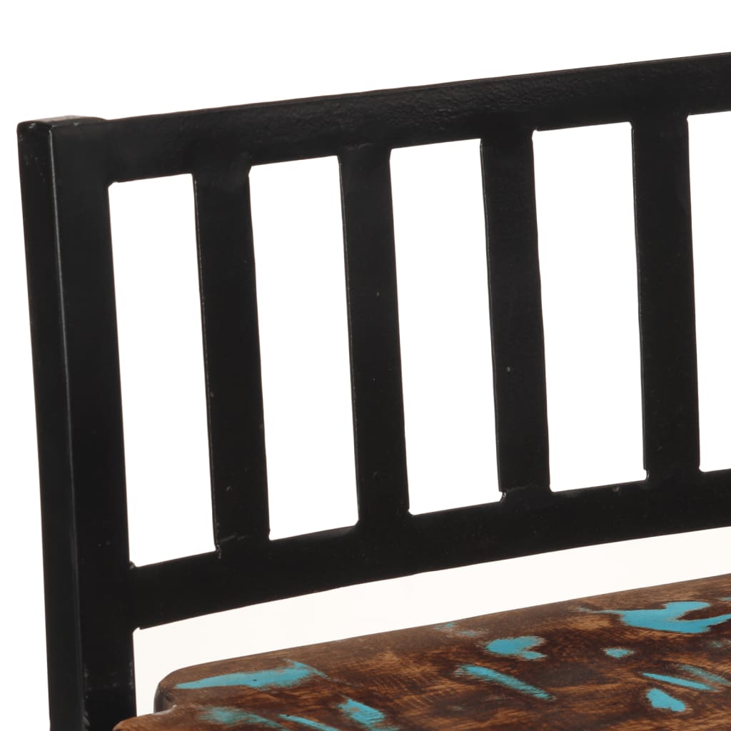 Καρέκλες Μπαρ 2 τεμ. από Μασίφ Ανακυκλωμένο Ξύλο