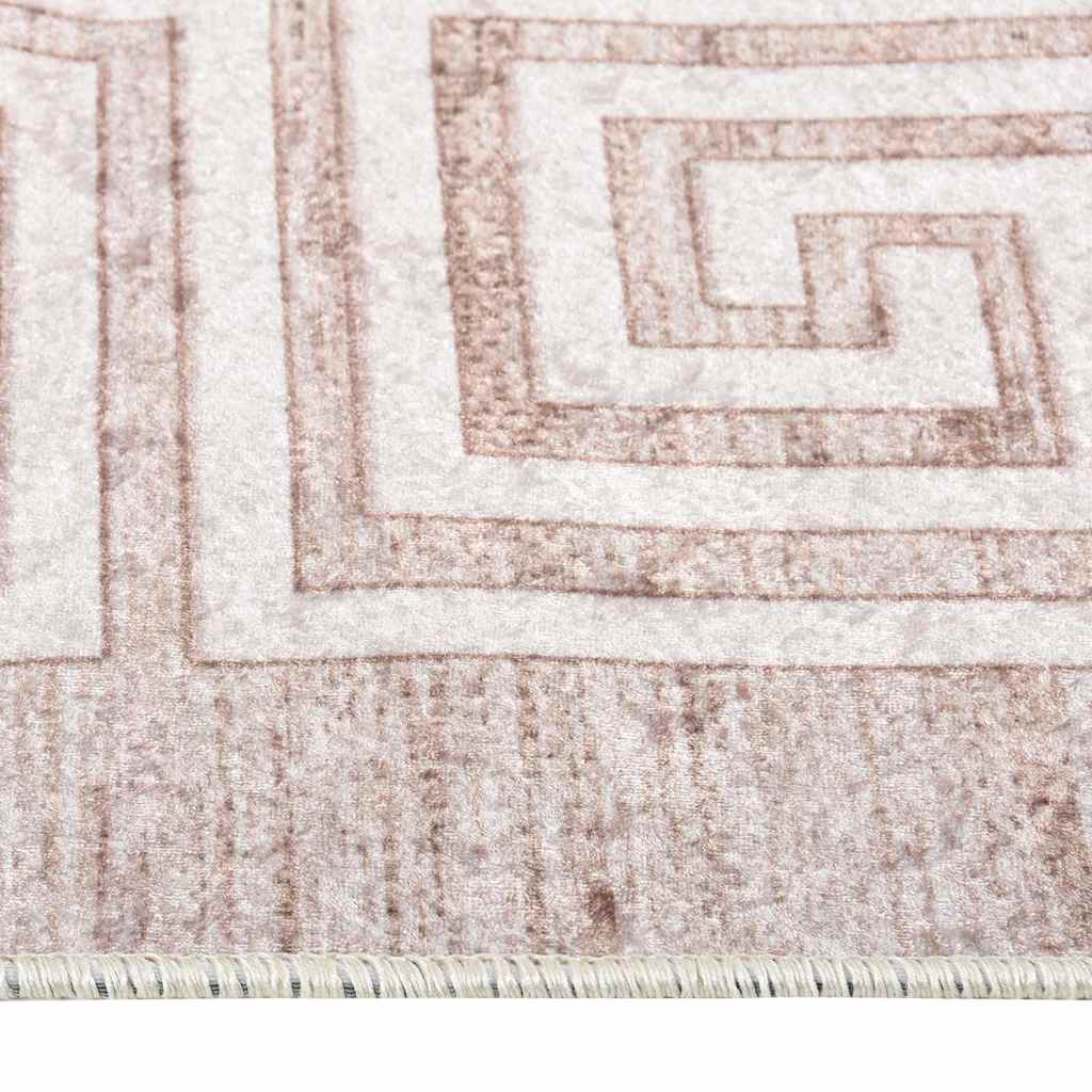 Χαλί Πλενόμενο Αντιολισθητικό Μπεζ 120x170 εκ.