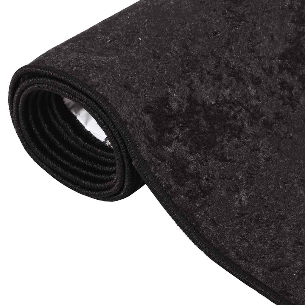 Χαλί Πλενόμενο Αντιολισθητικό Ανθρακί 120 x 170 εκ.