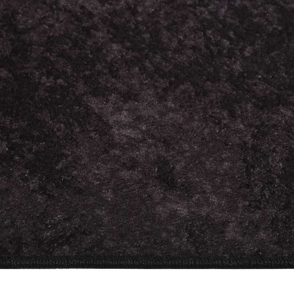 Χαλί Πλενόμενο Αντιολισθητικό Ανθρακί 120 x 170 εκ.