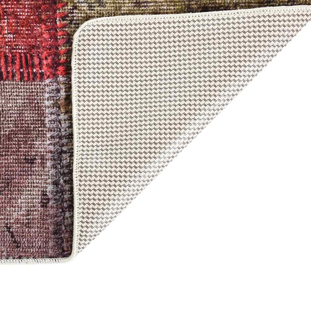 Χαλί Πλενόμενο Αντιολισθητικό Patchwork Πολύχρωμο 120 x 170 εκ.
