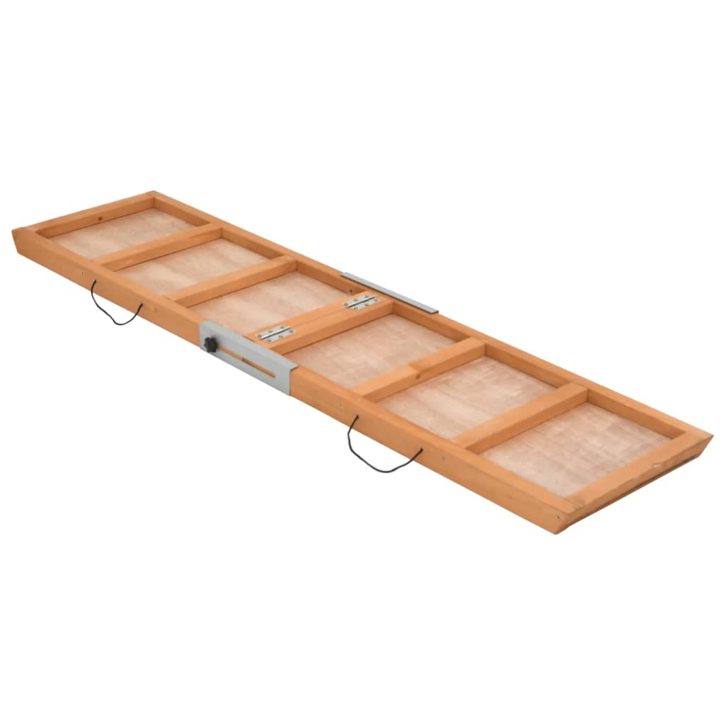 Ράμπα Σκύλου Γκρι 120 x 30 εκ. από Μασίφ Ξύλο Ελάτης - PAKOBAZAAR