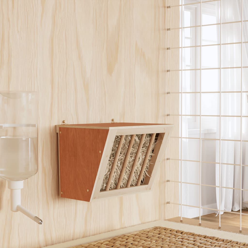 Ταΐστρα Κουνελιών 25 x 18,5 x 20,5 εκ. από Μασίφ Ξύλο Ελάτης - PAKOBAZAAR