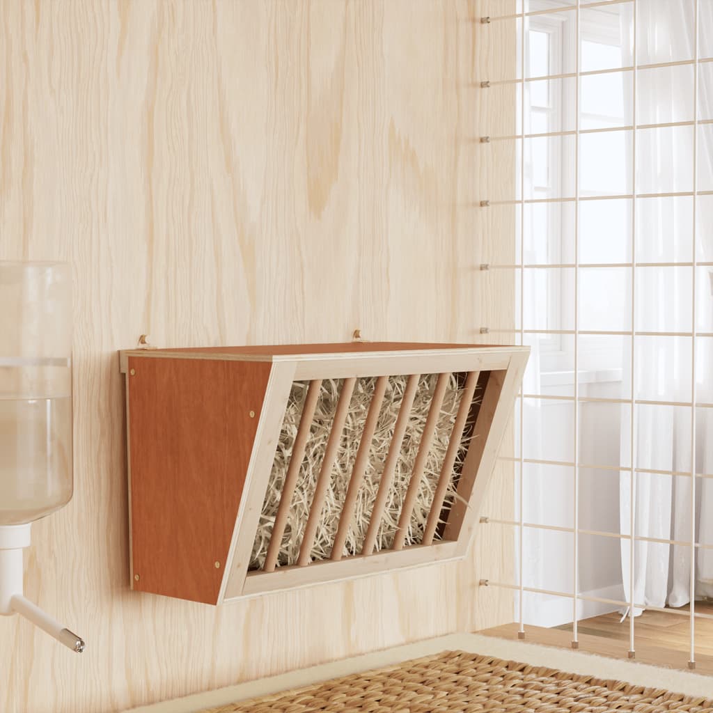 Ταΐστρα Κουνελιών 37x18,5x23 εκ. από Μασίφ Ξύλο Ελάτης - Pakobazaar