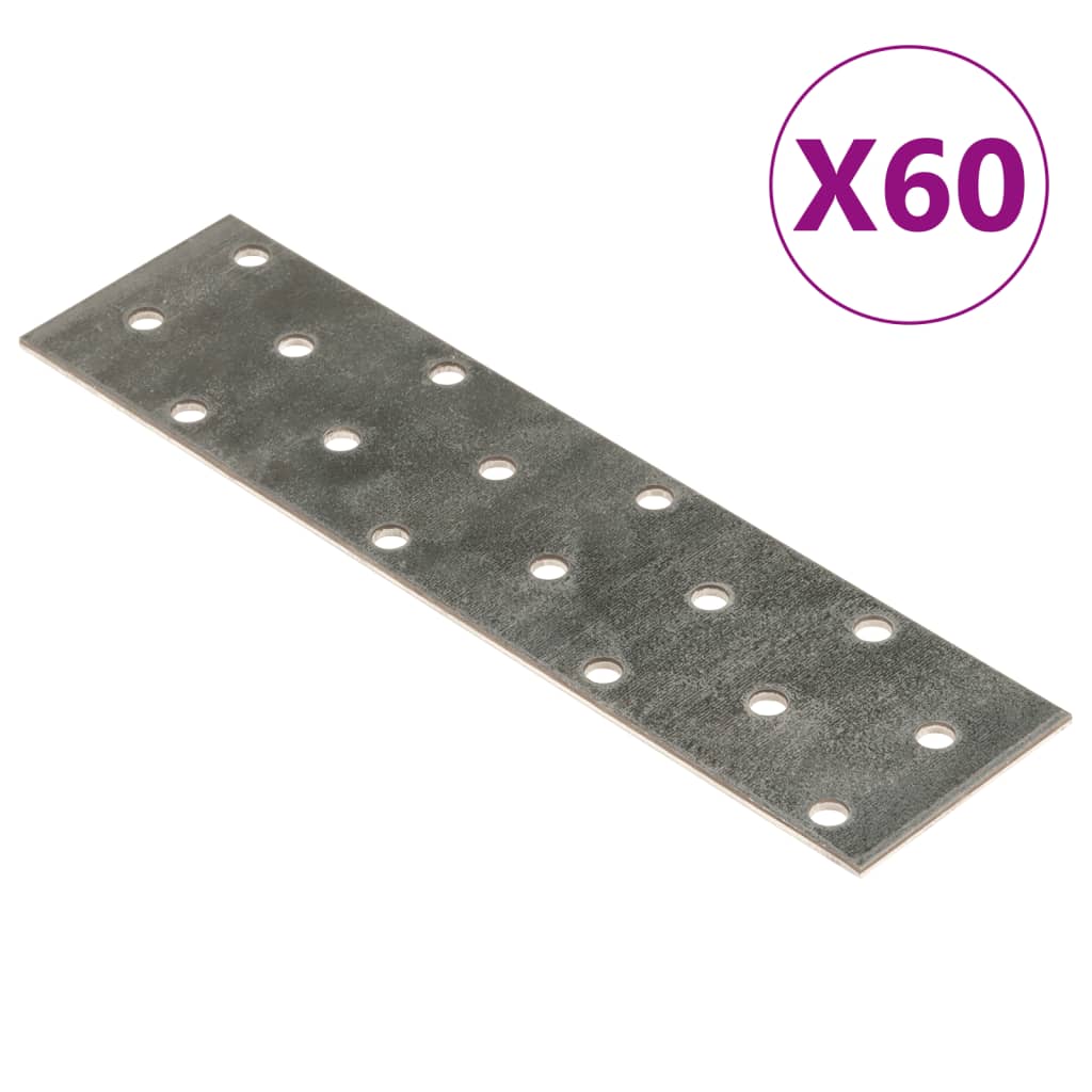 Πλάκες Διάτρητες 60 Τεμ. 2 χιλ. 160 x 40 χιλ. από Γαλβ. Χάλυβα