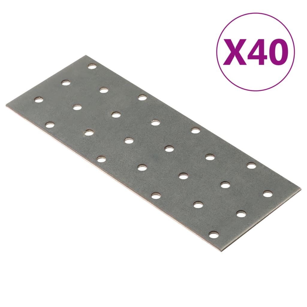 Πλάκες Διάτρητες 40 Τεμ. 2 χιλ. 160x60 χιλ. από Γαλβ. Χάλυβα